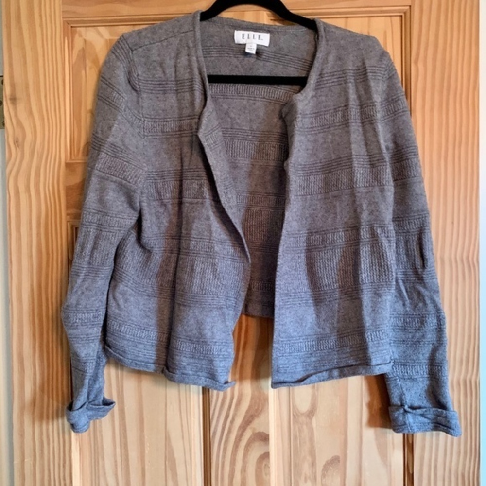 Elle‎ Gray Shrug Sweater L